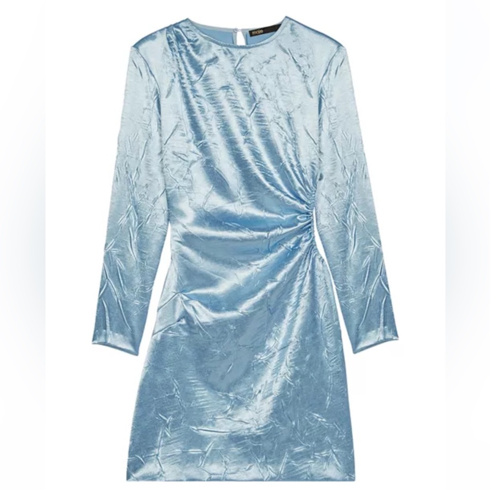 Maje Rilextte Side Ruched Cutout Dress